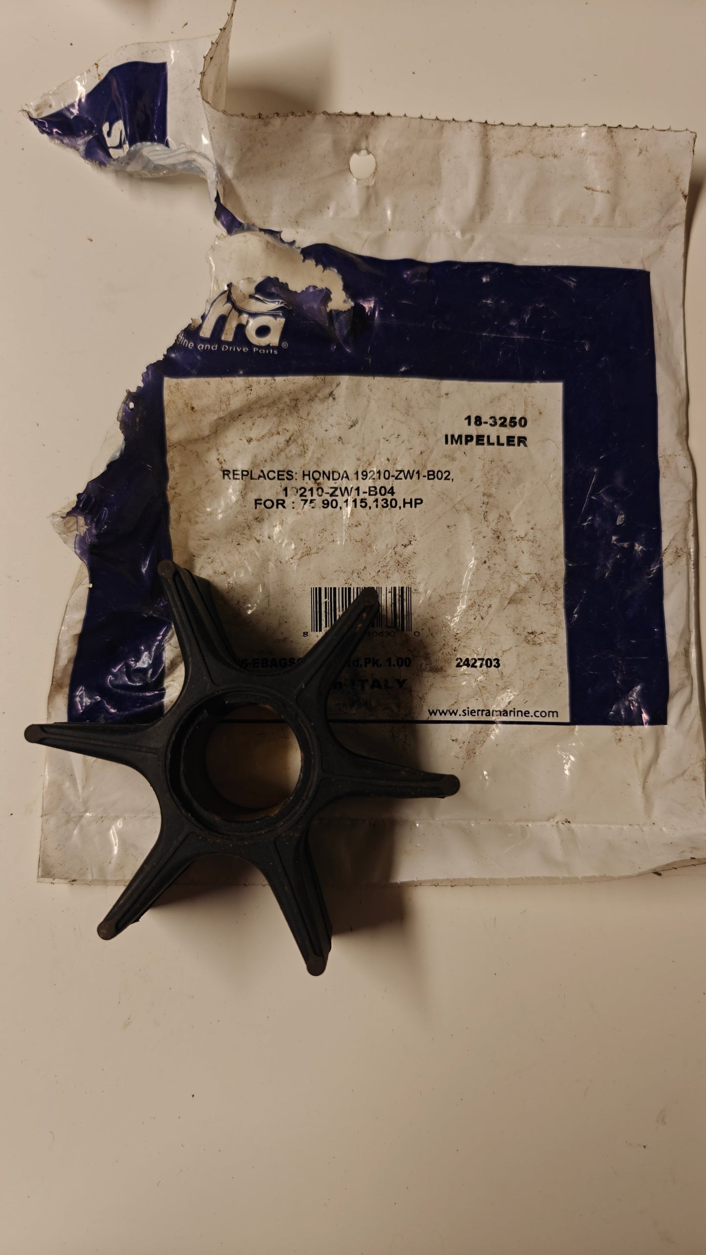 Impeller Sierra 18-3250 – Honda 75–150 hk