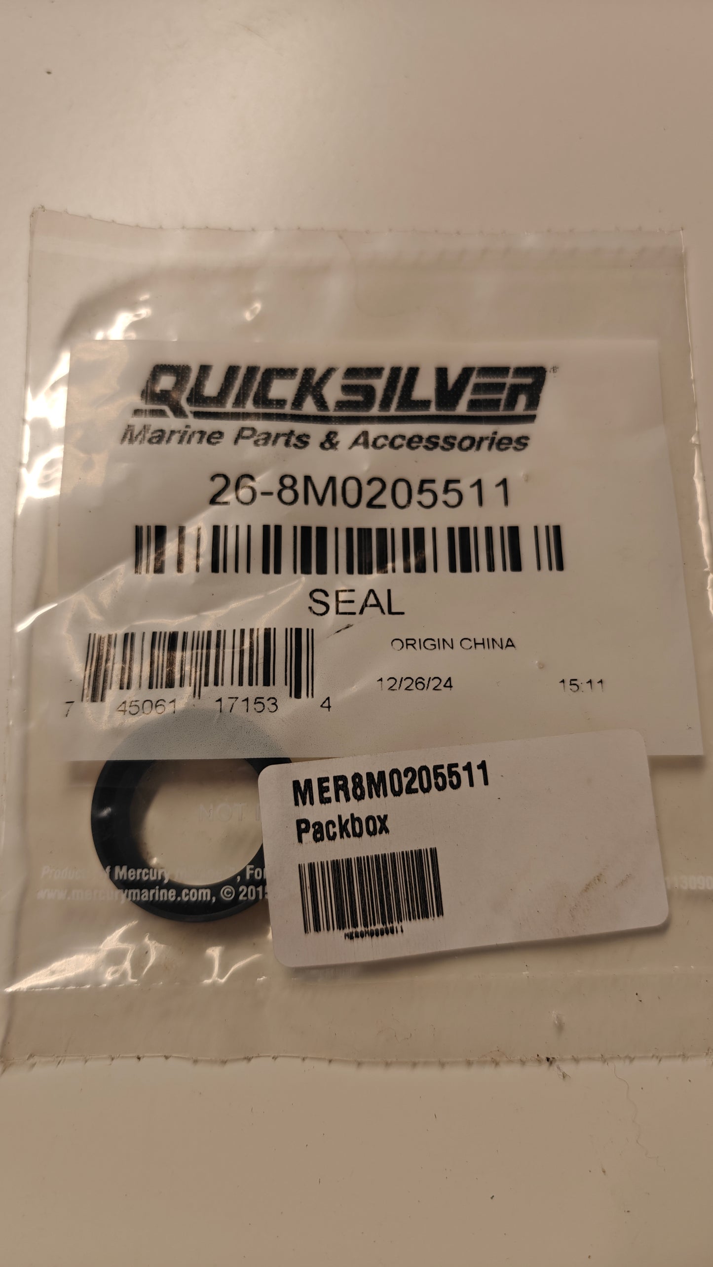 Packbox växelhus Mercury / Mariner 8M0205511