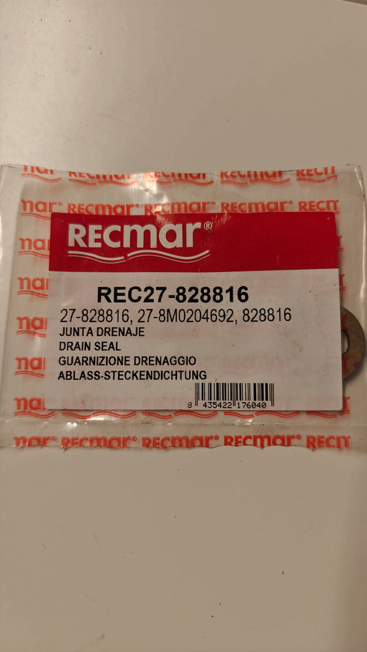 Packning till motoroljans avtappningsplugg Mercury 27-828816