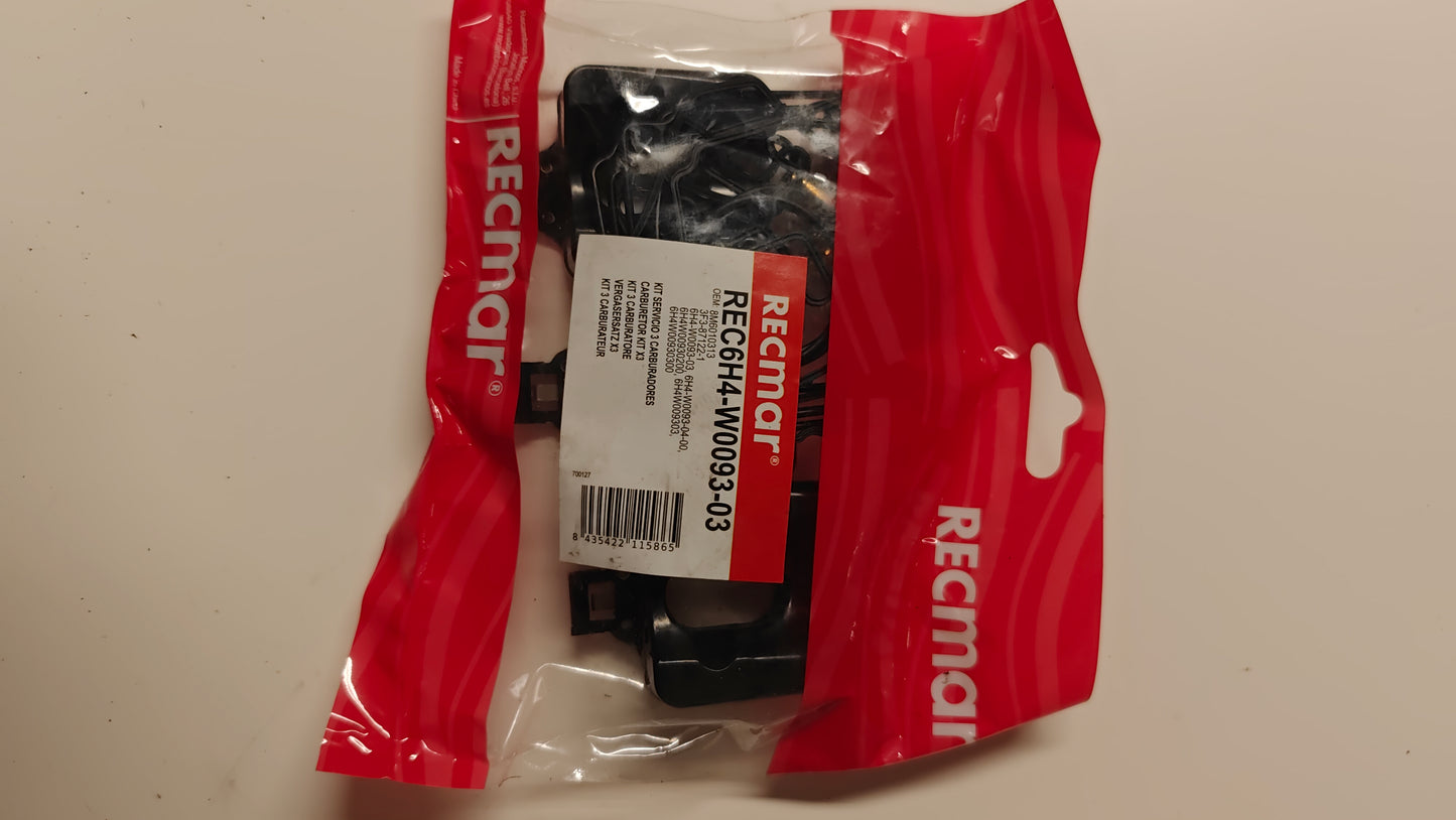 Förgasarrenoveringssats Yamaha 25–50 hk – 6H4-W0093-03